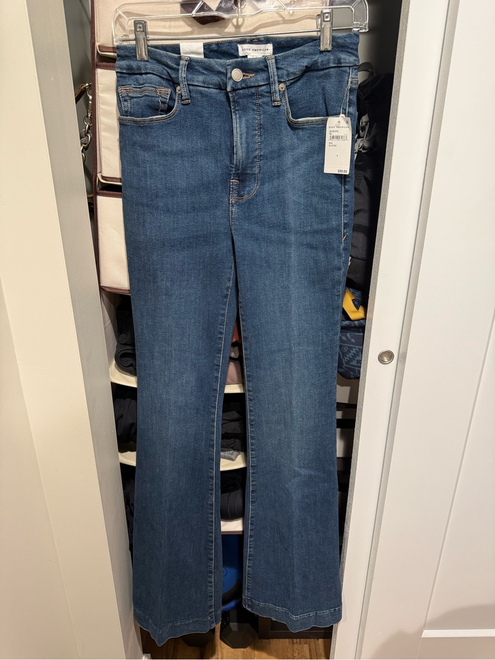 Good American Good Legs Flare - Blue004